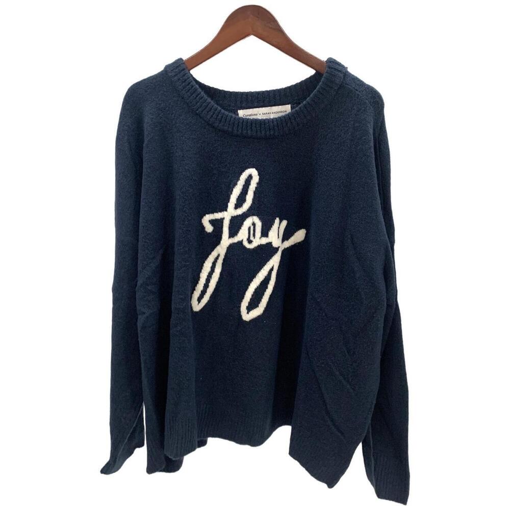 Curations x Sarah Andersons Women's Holiday Sweater Joy - Regular